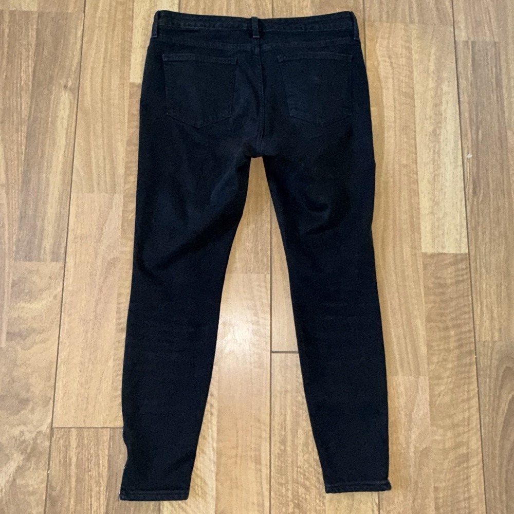 Women's Vineyard Vines Y2K Skinny Jeans w/ Ankle Zippers Black Size 12 - Picture 2 of 6